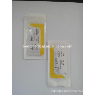 cheap&high-quality absorbable chromic catgut with needle